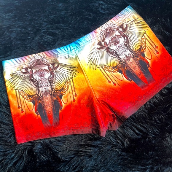 Mandala Elephant BOOty Shorts - Picture 4 of 7